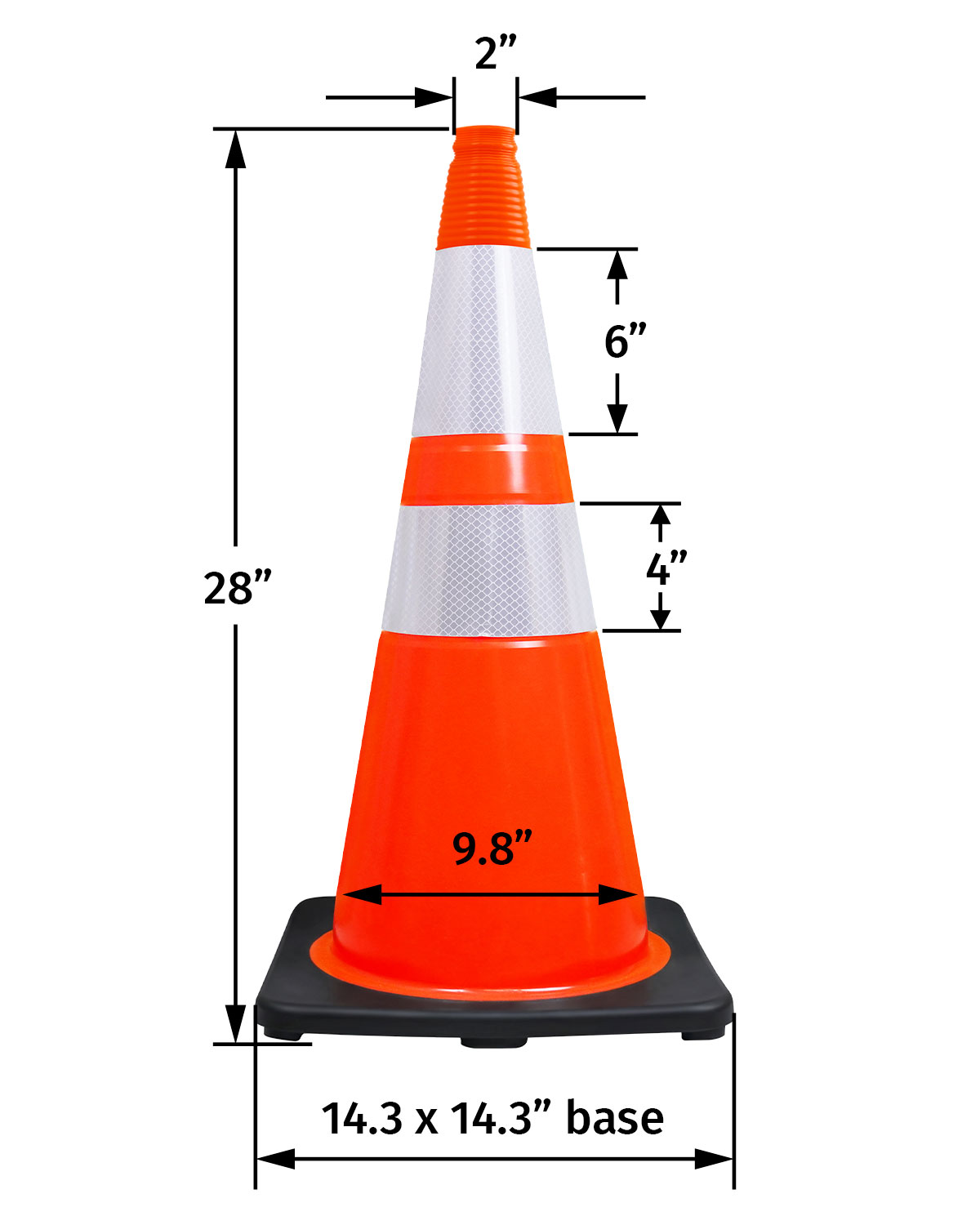 28 inch traffic cone
